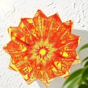 H69 Golden Lotus (Traditional Paper Craft)